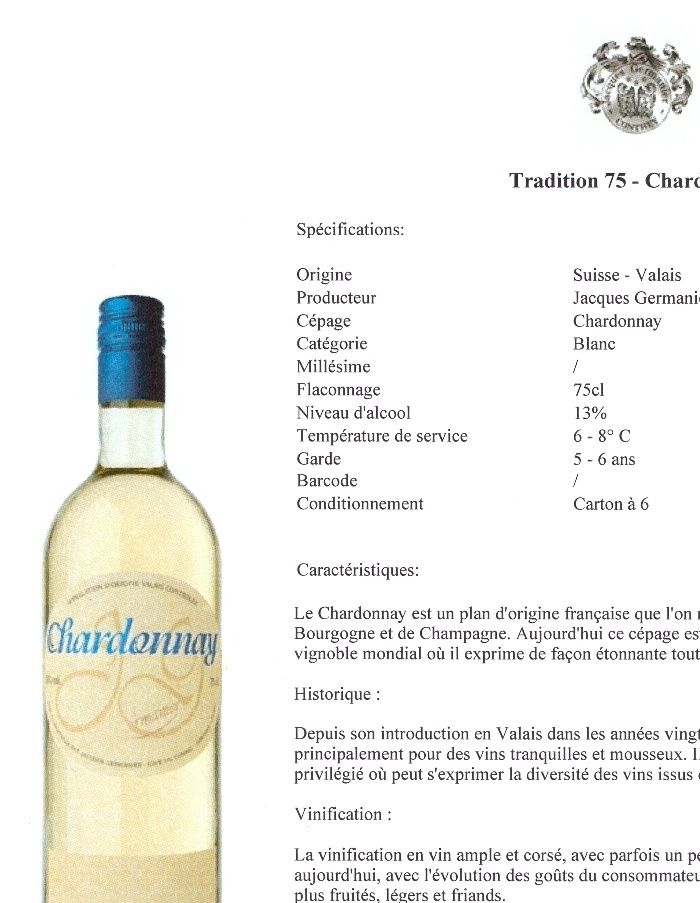 Prix au magasin Champêche  12.00 Frs
